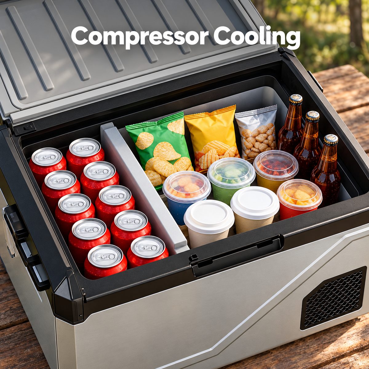 Portable Car Refrigerator & Freezer with Digital Control