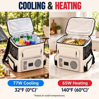 12V Electric Cooler Backpack with Cooling & Heating