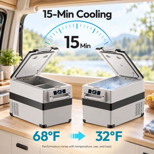 48 QT Portable Car Refrigerator & Freezer