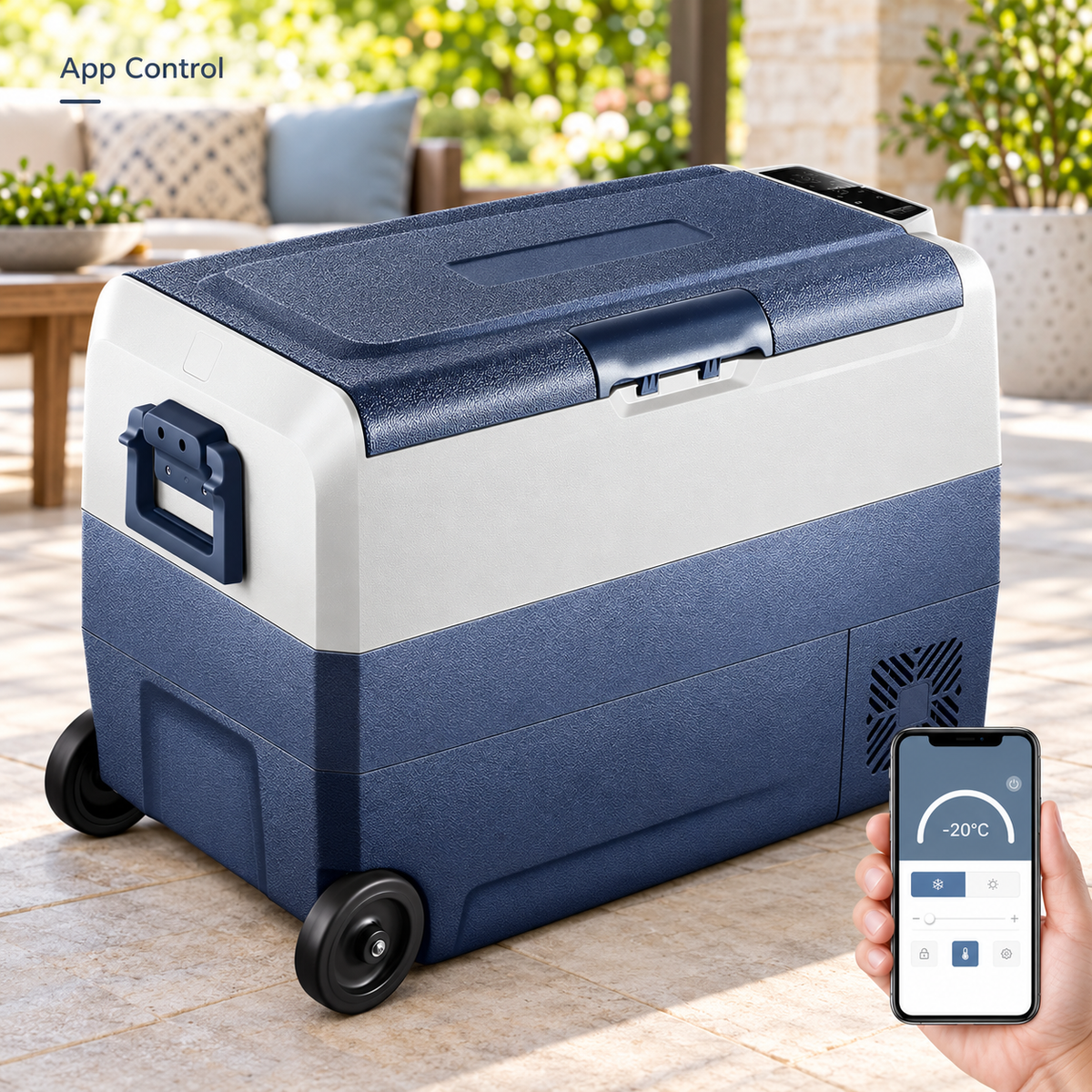 50L Dual-Zone Portable Refrigerator with App Control