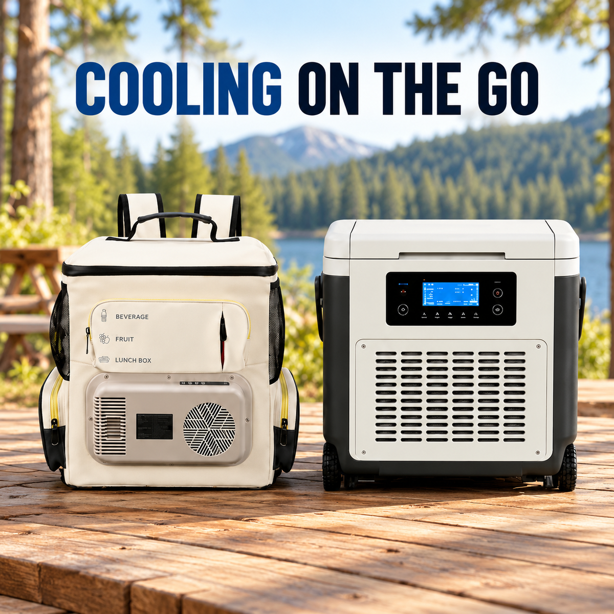12V Electric Cooler Backpack with Cooling & Heating