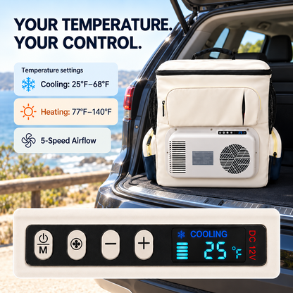 12V Electric Cooler Backpack with Cooling & Heating